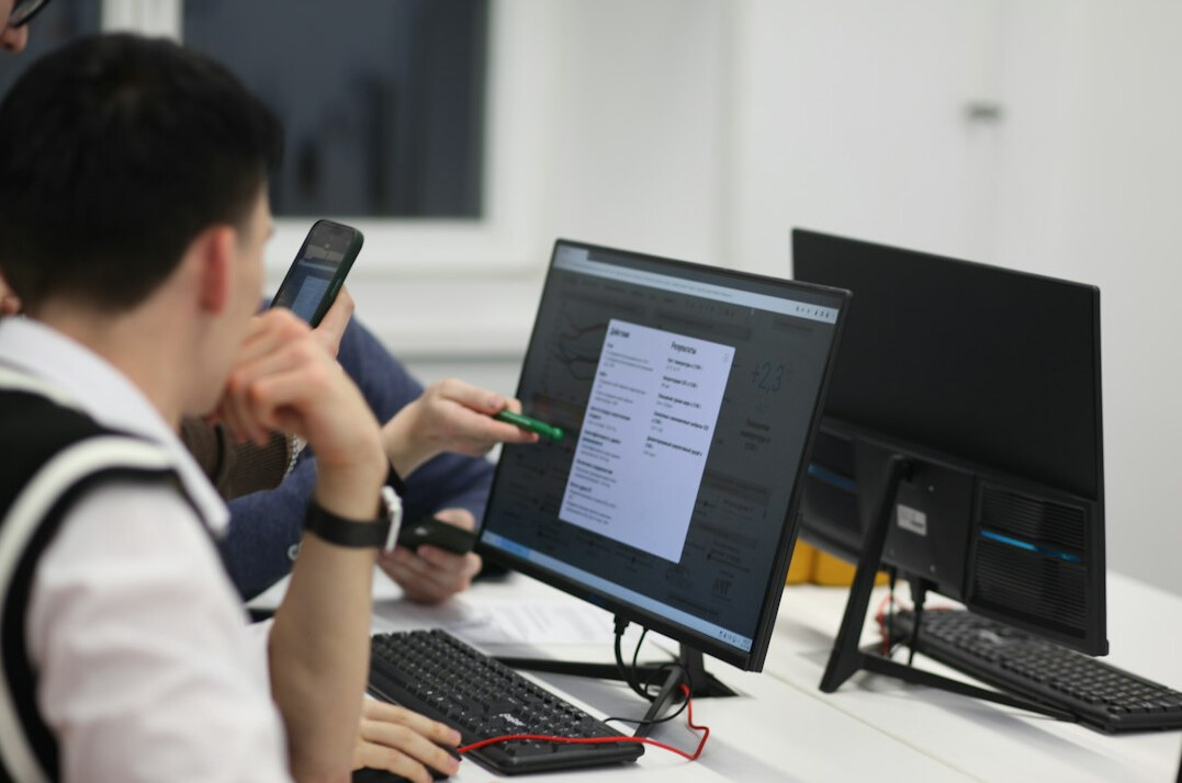 student learning programming